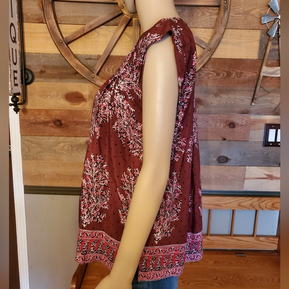 Madewell Silk Garden Lassi Flower Pleated Blouse - Picture 4 of 8